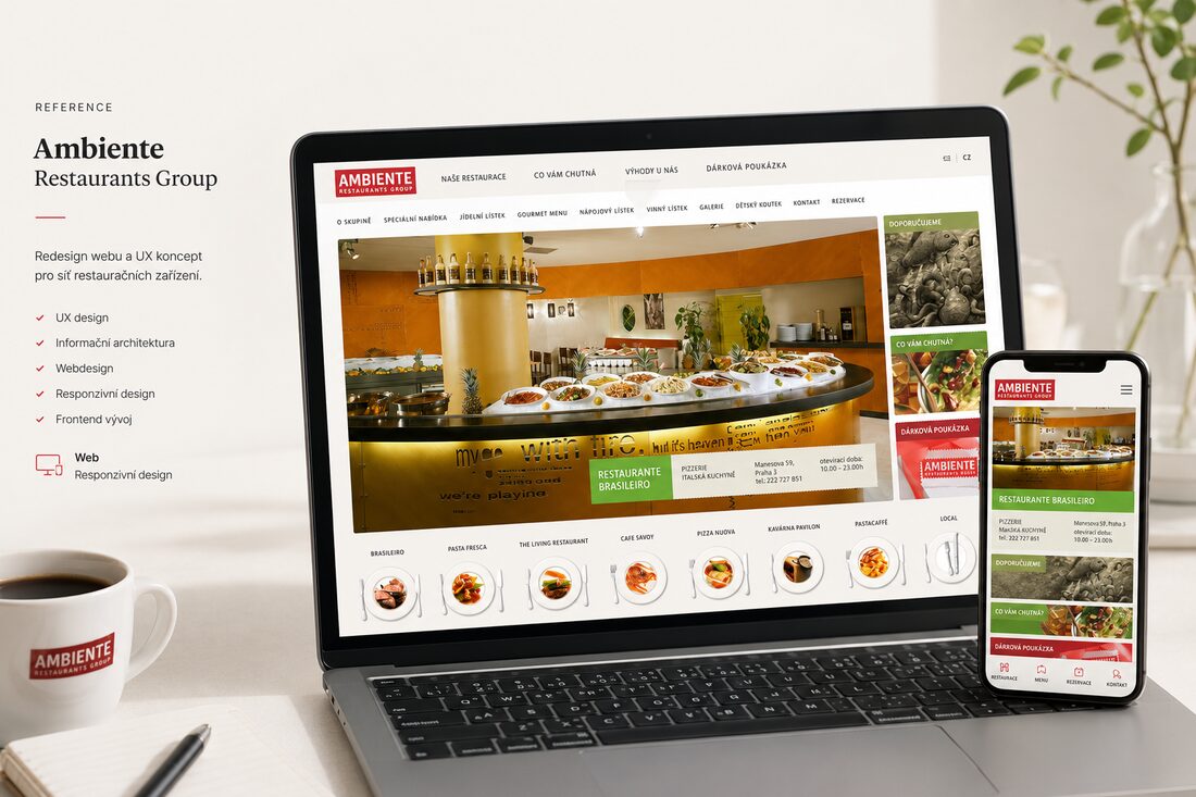 Ambiente — Restaurant group web